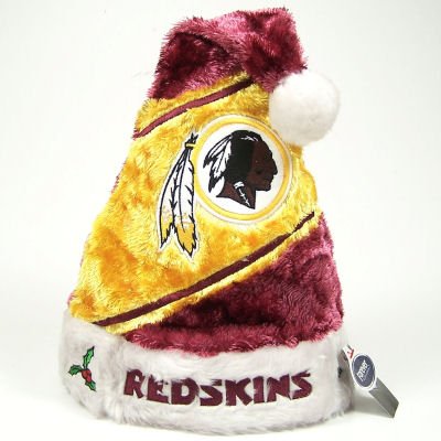 Buy WASHINGTON REDSKINS OFFICIAL LOGO CHRISTMAS SANTA HAT by Forever Collectibles