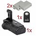 Batteriegriff f�r Canon EOS 450D, 500D wie BG-E5 + 2x LP-E5 (wie das Original) + 1x Infrarot Fernbedienung!