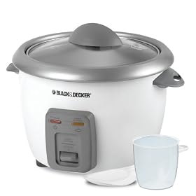 Black & Decker 3 Cups Uncooked Yields 6 Cups Cooked, Rice Cooker