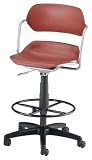 OFM 200-DK-A10-WINE Armless Plastic Swivel Stool-Wine