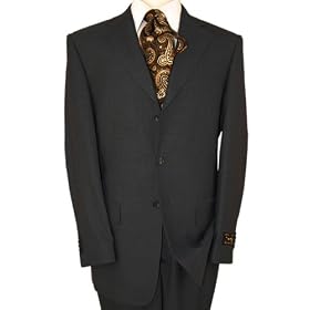 Italian Charcoal Grey Mens Suits Merino Wool 150s Hand Tailored Suit Complete Jacket and Pants Year Round Use