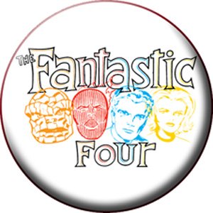  Marvel Fantastic Four Button B-5154