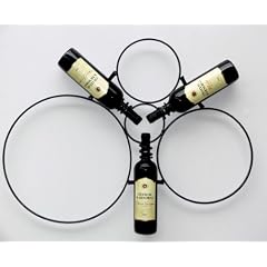 Weinregal "Black Mystery" Flaschenst�nder Metall 80cm Flaschenhalter Wandregal