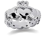 0.00 ctw Men's Diamond Ring in 14K White Gold