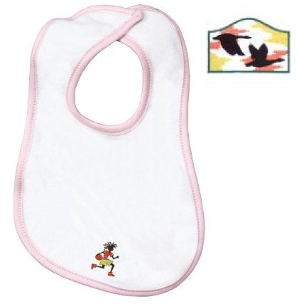 Embroidered Infant Terry Bib with the image of: canada geese