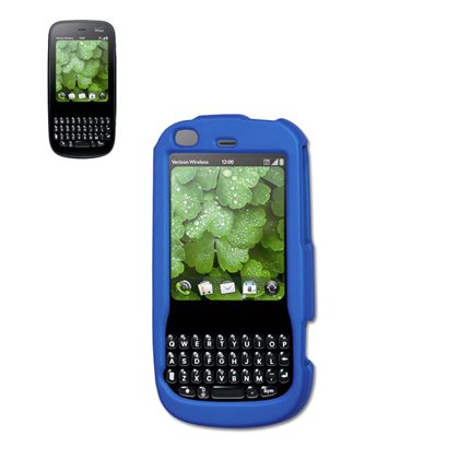Fashionable Perfect Fit Hard Protector Skin Cover Cell Phone Case with Clip for Palm Pixi Plus Verizon - Navy