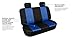 FH GROUP FH-FB102114 Classic Cloth Car Seat Covers Blue / Black color