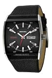 Image of Diesel DZ1253 Gents Black Leather Strap Watch With Black Dial