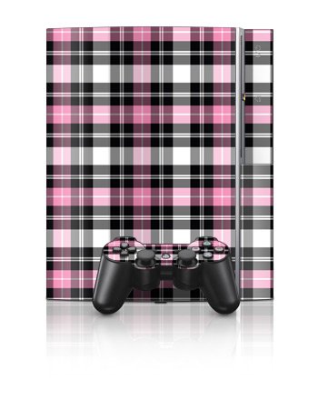 Playstation 3 Skins and Matching (Ps3) Controller Skin Pink Plaid