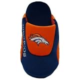 Denver Broncos Low Pro Stripe Slipper Size: 4-5.5, Color: Orange / Navy