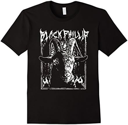 Men's Black Metal Phillip T Shirt Medium Black