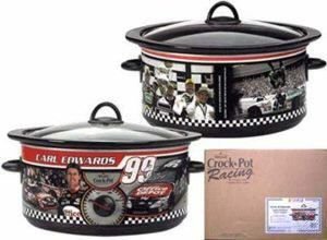 Rival Crock Pot Carl Edwards #99 37601N-CE Nascar Slow Cooker & Bonus Carrying Bag