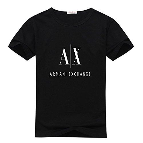 Armani Exchange Logo Men's Design Print Crew Neck Cotton T-Shirt