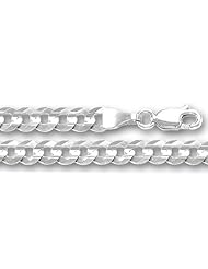 14K White Gold Comfort Curb Chain (Width 3.6mm)