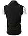 H2H Men's Shawl Collar Sleeveless Cardigan with No Button CHARCOAL US S/Asia M (KMOCASL01)