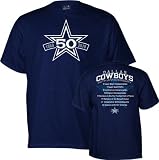 Dallas Cowboys Navy 50th Logo Stats T-Shirt