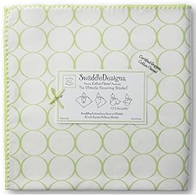 Swaddle Designs Organic Mod Circles Receiving Blanket