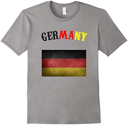 Men's Eurocup 2016 Soccer Germany T-Shirt Vintage XL Slate