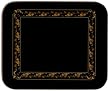 Jason Acanthus Black Placemats - Set of 4 (Large)