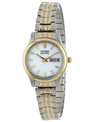 Citizen Womens EW3154-90A Eco-Drive Flexible Band Two-Tone Watch