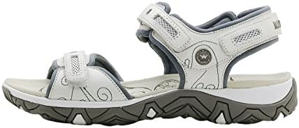 Allrounder Women's Lagoona Sport Sandals, White Smooth/Warm Grey Mesh, Size - 7