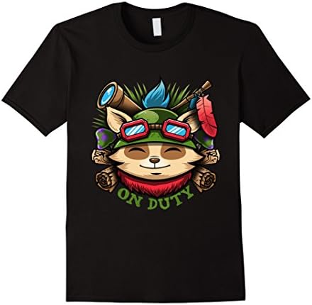 Men's Teemo Shirt - On Duty Collection Large Black