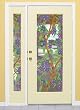 Biscayne See-Thru Stained Glass Decorative Window Film 24 x 86