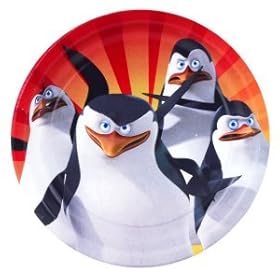  Penguins of Madagascar Dessert Plates