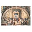 School Of Athens by Raphael Raffaello Santi. Art Print Poster 30 inches width by 24 inches height. Highest Quality Art Poster Print