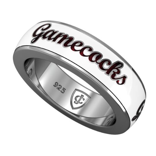 USC White Enamel Ring - Size 6