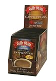 Caffe D'Vita White Chocolate Cappuccino, 0.5-Ounce Envelopes, 24-Count Boxes (Pack of 3)