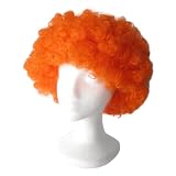 Economy Orange Afro Wig ~ Halloween 1960s or 1970s Costume Party Wig