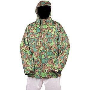 Special Blend Signature Snowboard Jacket Green Fader Flage Men's