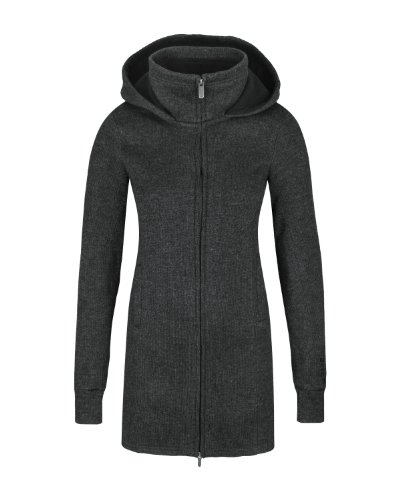 Bench Damen Strickmantel gebondet BRADIE, anthracite marl, XS, BLFA0985B