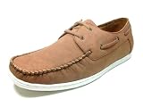 Mens Brown Delli Aldo Casual Driving Boat Shoes Styled in Italy