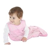 Woolino Ultimate Baby Sleep Sack, All Natural Merino Wool, One Size Fits Baby 3-24 Months, All Season Sleeping Bag, Princess Pink