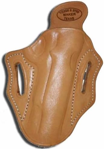 Left Hand - Tucker &amp; Byrd Leather Full Pancake Belt Holster - CZ PO7 - Natural