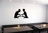 COUPLE WALL MURAL STICKER VINYL B23