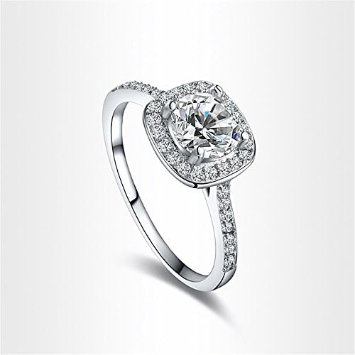 TIDOO Jewelry Fashion Delicate Platinum/RoseGold Plated Wedding Ring With Luxury Genuine Austrain Crystal,100% Man-made Trendy Fashion Elegance Jewelrys For Women,Hot,Best Gift For Lover Party Wedding Band Anniversary Engagement Valentine's Day Christmas
