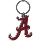 NCAA Chrome Logo Cut Keychain
