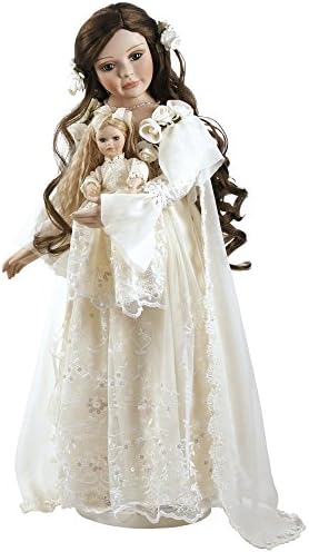 Paradise Galleries Porcelain Doll, Annabella, Victorian Heirloom Doll, Stands 25 inches