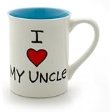 Our Name Is Mud 16-Ounce 'I Heart My Uncle' Mug by Lorrie Veasey, 4.5-Inch