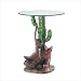 Glass Cactus Corner Statue End Table Furniture
