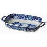 Spode Blue Italian Handled Serving Dish by Spode