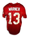 Kurt Warner Autographed/Hand Signed Arizona Cardinals Red Reebok Authentic Jersey