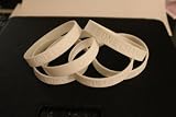 1 "White" Silicon Wristband/ Bracelet "ONE LIFE ONE CHANCE"