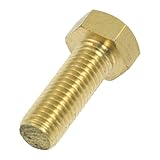 uxcell 六角キャップ スクリュー　ねじ16mm x 40mm ブラス ファスナー スレッド