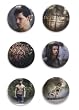The Twilight Saga: New Moon - Merchandise (6 Piece Button Set - Jacob Black #1) (Size: 1" Each)
