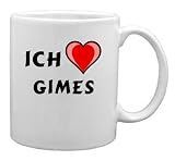 Zoom Produkt-Bild: Keramische Tasse mit Ich liebe Gimes Schrift