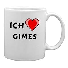 Keramische Tasse mit Ich liebe Gimes Schrift